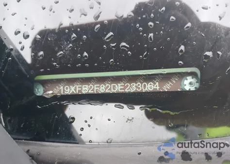 2013 Honda Civic Ex z USA, uszkodzony, nr VIN 19XFB2F82DE233064